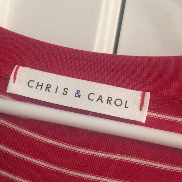 Red and white stripe tee - Picture 3 of 3